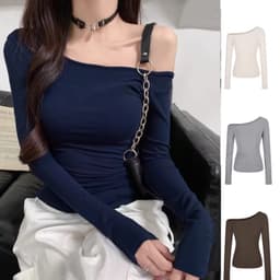 Áo Lệch Vai Kiểu Tay Dài Siêu Quyến Rũ cho nữ m658 2