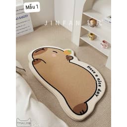 Thảm bếp họa tiết chuột CAPYBARA mẫu mới siêu xinh thảm bếp decor 1