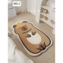 Thảm bếp họa tiết chuột CAPYBARA mẫu mới siêu xinh thảm bếp decor 3