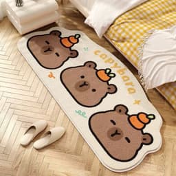 Thảm bếp họa tiết chuột CAPYBARA mẫu mới siêu xinh thảm bếp decor 6