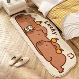 Thảm bếp họa tiết chuột CAPYBARA mẫu mới siêu xinh thảm bếp decor 7