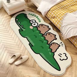 Thảm bếp họa tiết chuột CAPYBARA mẫu mới siêu xinh thảm bếp decor 5