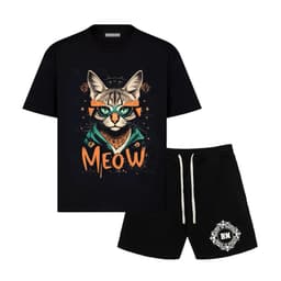Set áo thun nam nữ form rộng vải cotton 2 chiều dày dặn 2