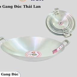 Chảo Gang Đúc Thái Lan-Chảo Gang Đúc Cao Cấp Không Bị Đen Dỉ Sét 1