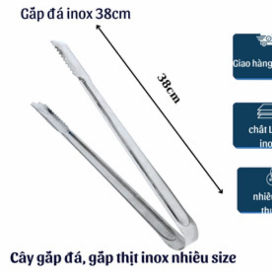 Cây Gắp Đá Inox-Cây Kẹp Đồ Inox-Cây Gắp Đồ Nóng Inox