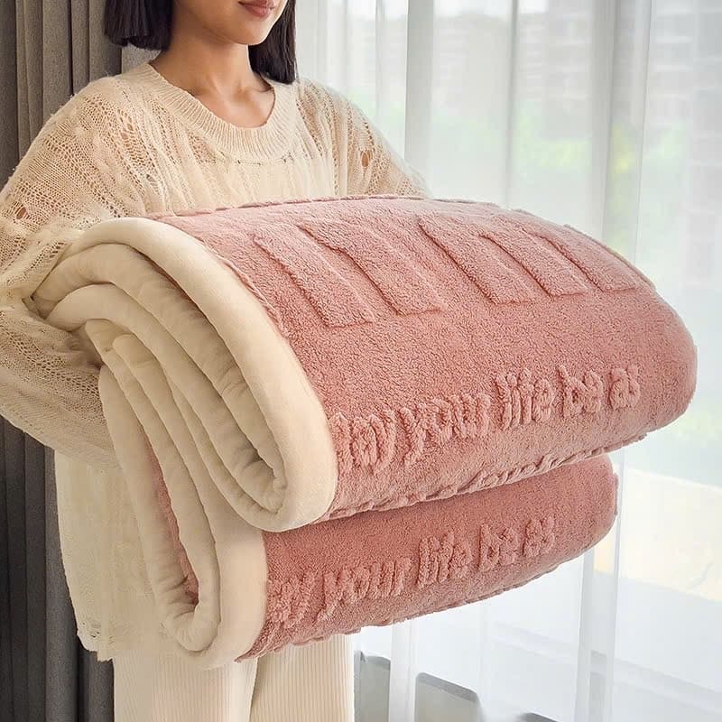 Chăn tuyết nhung vân nổi lông thỏ mềm mịn size 2mx2m3 nặng 1.6kg , chăn nỉ lông thỏ mỏng nhẹ mẫu thời thượng