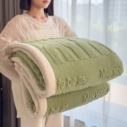 Chăn tuyết nhung vân nổi lông thỏ mềm mịn size 2mx2m3 nặng 1.6kg , chăn nỉ lông thỏ mỏng nhẹ mẫu thời thượng 4