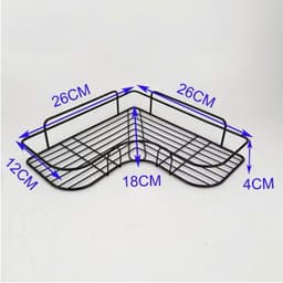 Kệ Góc Nhà Tắm Dán Tường không khoan đục, giá kệ để đồ nhà tắm treo tường để dầu gội đầu,sữa tắm , tiện lợi . 4