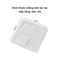 COMBO 50 Miếng Dán Lọc Rác Cống Nước JYoohome Lưới Dán Chống Tắc Nghẽn Thoát Nước Bồn Rửa Chén Bát 6