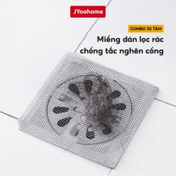 COMBO 50 Miếng Dán Lọc Rác Cống Nước JYoohome Lưới Dán Chống Tắc Nghẽn Thoát Nước Bồn Rửa Chén Bát 1