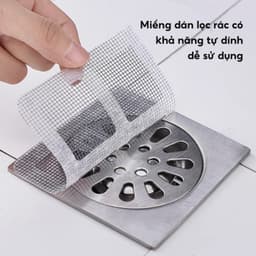 COMBO 50 Miếng Dán Lọc Rác Cống Nước JYoohome Lưới Dán Chống Tắc Nghẽn Thoát Nước Bồn Rửa Chén Bát 2