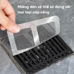 COMBO 50 Miếng Dán Lọc Rác Cống Nước JYoohome Lưới Dán Chống Tắc Nghẽn Thoát Nước Bồn Rửa Chén Bát 3