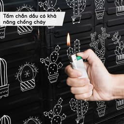 Tấm Chắn Dầu Mỡ Chắn Gió JYoohome Miếng Che Bếp Gas Bếp Điện Cách Nhiệt Dùng Nấu Ăn Có Họa Tiết 4