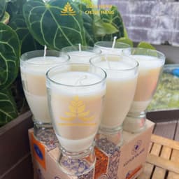 Nến Bơ Trường Organic Ly 18T 310ml Cháy 54h,  Nến Cúng, Nến Bàn Thờ, Nến Cúng Dường, Nến Sắp Lễ 6
