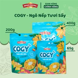 Trái cây sấy 360g, 180g COGY Mix trái cây sấy thơm ngon giòn tan tốt cho sức khỏe túi zip tiện lợi 7