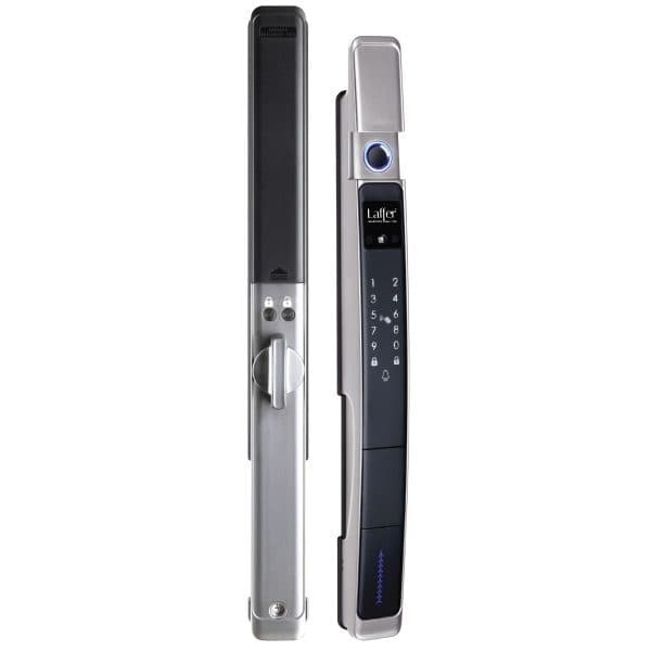 Khóa điện tử cửa nhôm xingfa Laffer XD02 vân tay và nhận diện khuôn mặt  TTLOCK chống nước ngoài trời