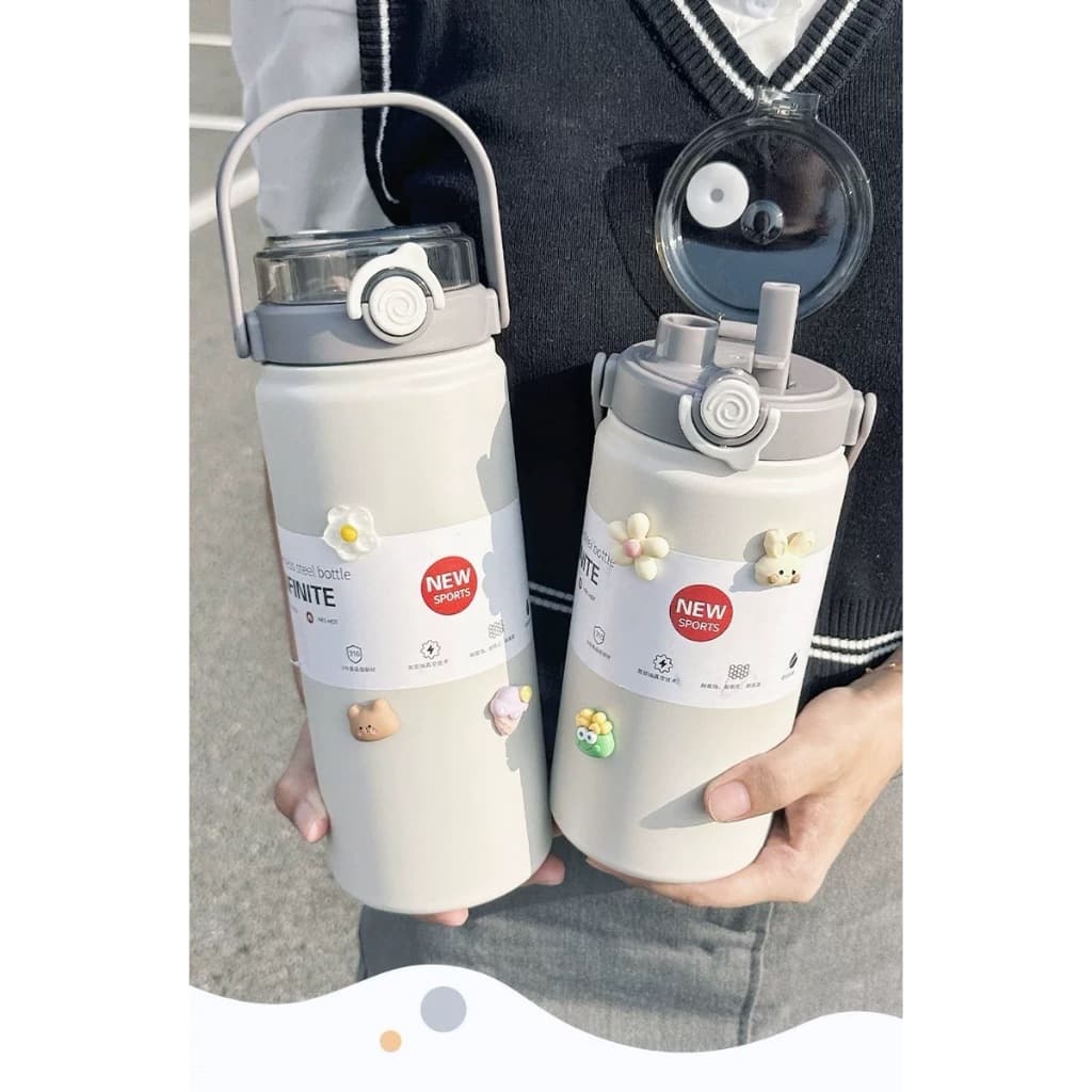 Bình Giữ Nhiệt BOSS Inox 316 Cao Cấp Có Ống Hút Tiện Lợi. MM-STORE