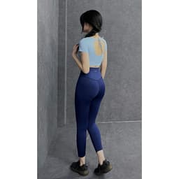 Áo bra tập có mút dáng thể thao gym,yoga nữ có tay khoét hở lưng cao cấp (có sẵn ) 4