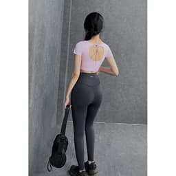 Áo bra tập có mút dáng thể thao gym,yoga nữ có tay khoét hở lưng cao cấp (có sẵn ) 6