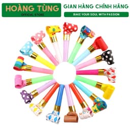 Combo 8 Kèn lưỡi tò te cho bé vui chơi sinh nhật happy birthday dùng trong sinh nhật lễ tiệc nhiều màu sắc 1