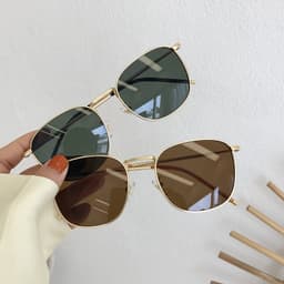Kính râm mát thời trang nam nữ AnDueyewear chống UV400 dáng mắt vuông chất liệu kim loại - 6705 6