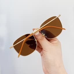 Kính râm mát thời trang nam nữ AnDueyewear chống UV400 dáng mắt vuông chất liệu kim loại - 6705 8