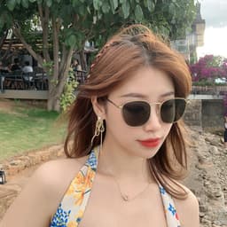 Kính râm mát thời trang nam nữ AnDueyewear chống UV400 dáng mắt vuông chất liệu kim loại - 6705 4