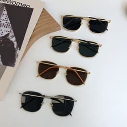 Kính râm mát thời trang nam nữ AnDueyewear chống UV400 dáng mắt vuông chất liệu kim loại - 6705 9