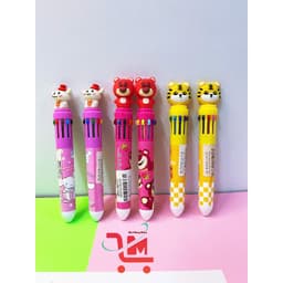 Combo 2 Bút Bi 10 Ngòi Mẫu Hoạt Hình Dễ Thương/Bút Bi Nhiều Ngòi Nhiều CÔng Dụng, Giúp Vẽ, Viết ( MẪU NGẪU NHÊN ) 9
