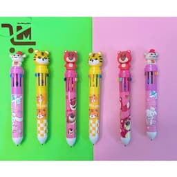 Combo 2 Bút Bi 10 Ngòi Mẫu Hoạt Hình Dễ Thương/Bút Bi Nhiều Ngòi Nhiều CÔng Dụng, Giúp Vẽ, Viết ( MẪU NGẪU NHÊN ) 1
