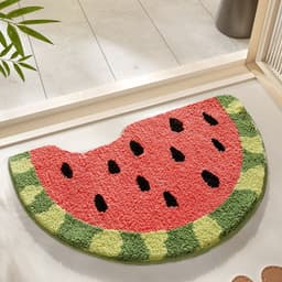 Thảm trải sàn decor nhà cửa lông mịn siêu thấm hút, họa tiết trái cây xinh xắn kích thước 40x 60cm 4