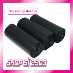 [ COMBO 5 BỊCH =5 KG] Túi rác ĐẠI ĐẠI ĐEN 78 cm x  95  cm 3