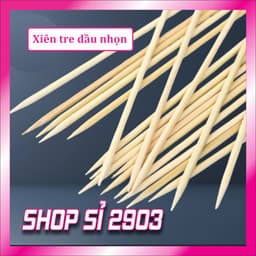 ( Combo 3 bịch) Xiên tre đầu nhọn - Tăm xiên 15 cm/20cm/25cm/30cm - SHOP SI 2903 1