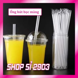 [Bịch 500g] Ống hút có màng bọc từng ống 1