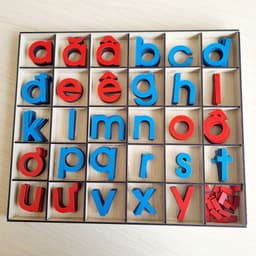 Bộ chữ cái di động chuẩn Montessori Tiếng Việt in thường 2