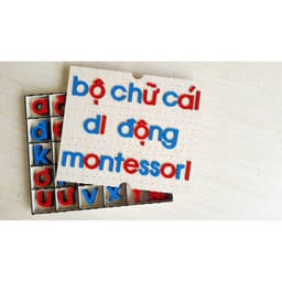 Bộ chữ cái di động chuẩn Montessori Tiếng Việt in thường 3