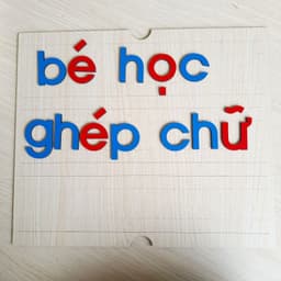 Bộ chữ cái di động chuẩn Montessori Tiếng Việt in thường 5