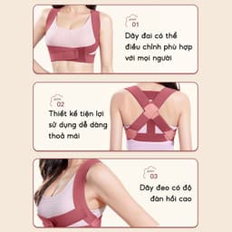 Đai bảo vệ vòng 1 JYoohome chống gù lưng giúp định hình và nâng đỡ ngực khi tập Gym Yoga 2