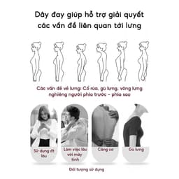 Đai bảo vệ vòng 1 JYoohome chống gù lưng giúp định hình và nâng đỡ ngực khi tập Gym Yoga 6