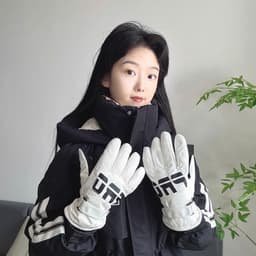 Găng tay mùa đông Đại Hàn cảm ứng điện thoại lót lông dày giữ ấm mùa đông chịu lạnh cao cấp, giữ ấm khi lái xe 8