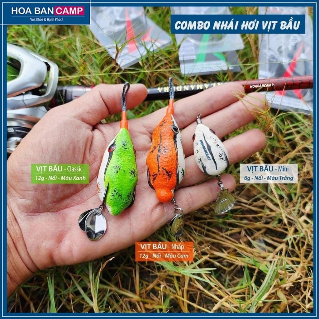 Combo Nhái Hơi VỊT BẦU | 3 Mẫu/Combo