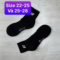 Tất Cầu Lông Yonex Túi Zip Trắng Đen, Logo Trắng và Xanh Dày dặn, Mịn ( Tất Loại 1 ) 9