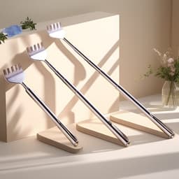 Gậy gãi ngứa lưng inox rút gọn kéo dài nhỏ gọn tiện lợi 3