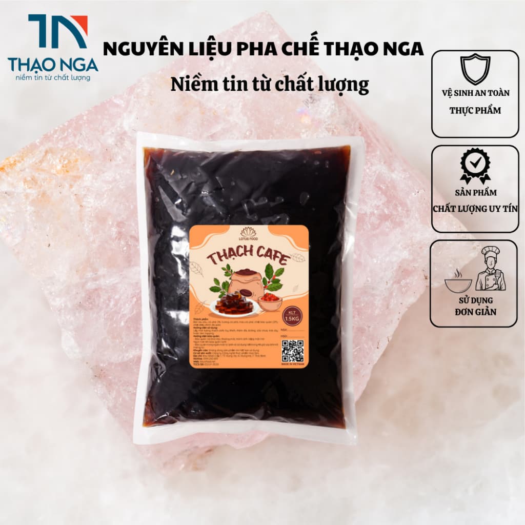 THẠCH CAFE - LOTUS FOOD - bịch 1.5kg