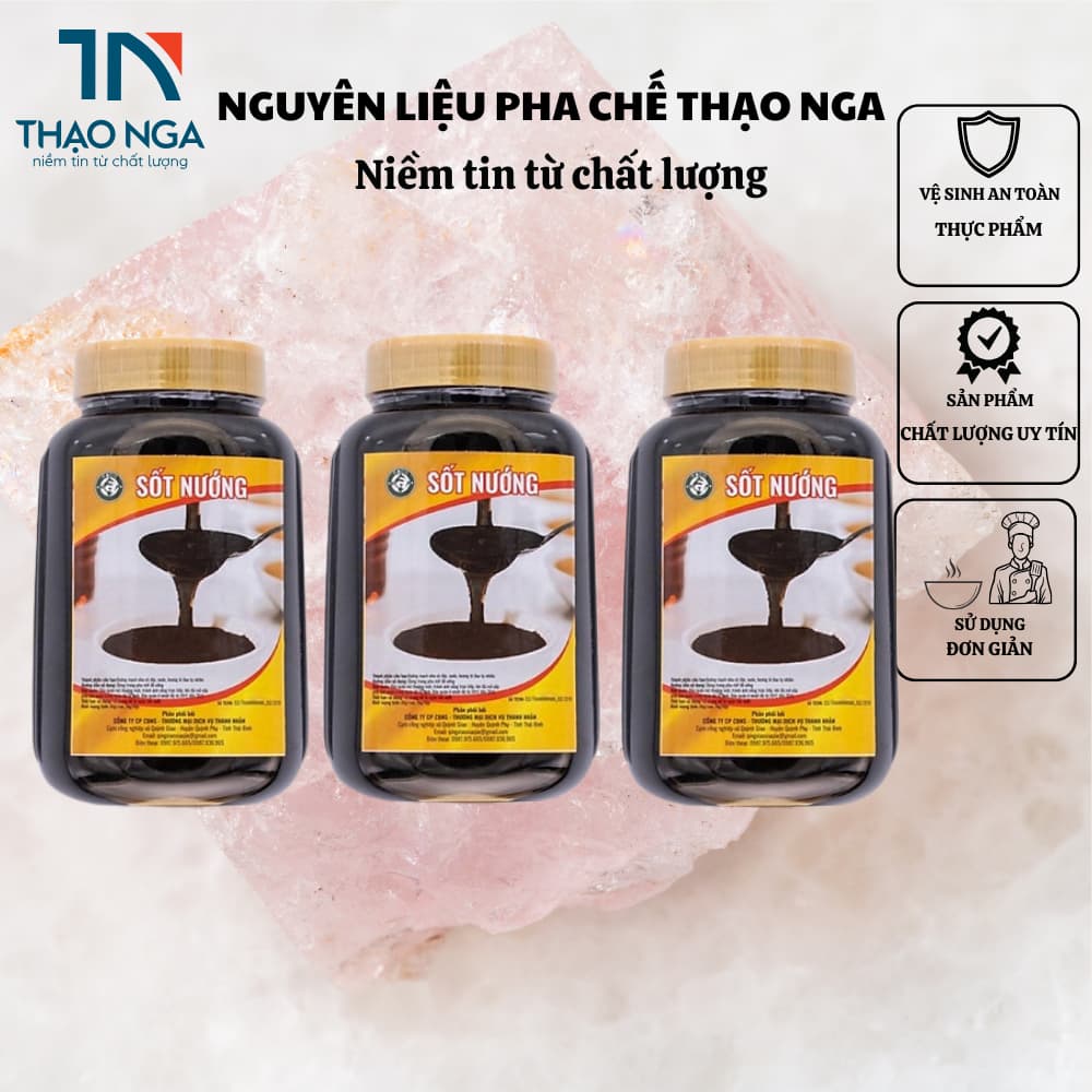 Sốt nướng Koca 1kg (Nguyên liệu chủ đạo để làm trà sữa nướng) (Ngon hơn khi kết hợp cùng bột sữa rang)