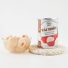 Vải thiều ngâm nước đường Asia Home Cát Long đóng hộp 565gr 3