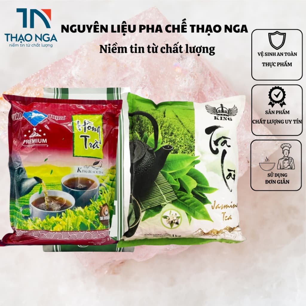 Lục trà nhài (trà lài) KING còn gọi là nhài XUÂN THỊNH gói 1kg