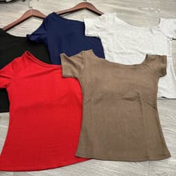 Áo Thun Cộc Tay lệch vai quyến rũ cho nữ m819 3