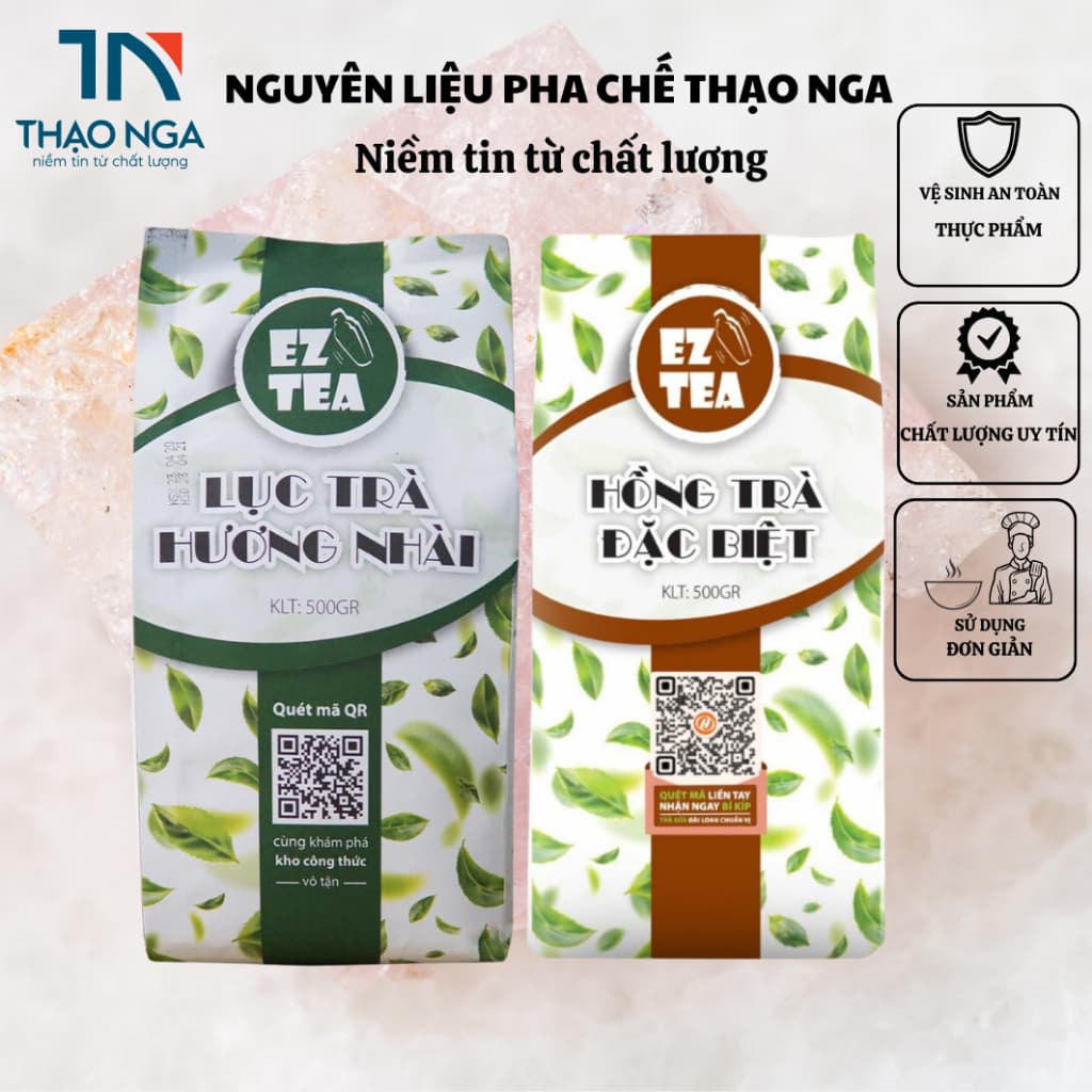Lục Trà Hương Nhài/ Trà Xanh Nhài EZ tea gói 500g