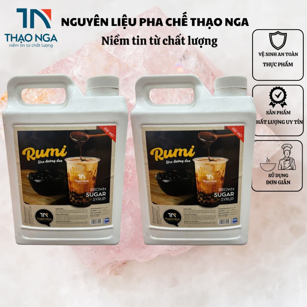 Siro đường đen hàn quốc can 2,8kg, siro đường đen rumi